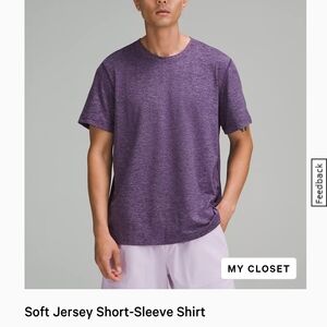 XL Purple Soft Jersey Short-Sleeve Shirt.